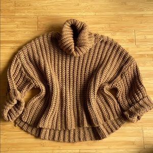 Zara oversized chunky knit turtleneck